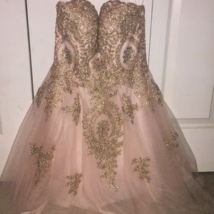 Blush Sequined Dress
